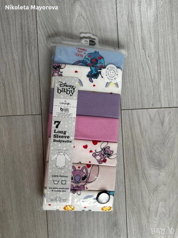 Боди с дълъг ръкав 3-6м, снимка 1