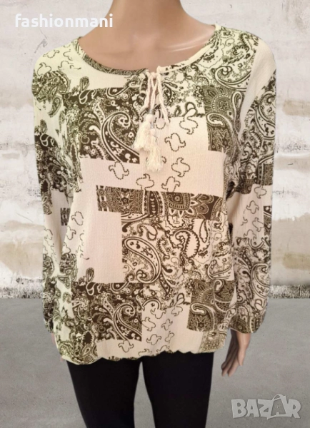 Елегантна блуза с ластик - код 1238, снимка 1