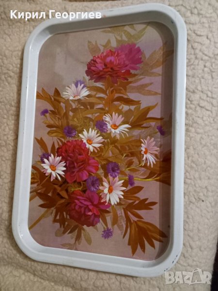 Красиви подноси с флорални мотиви Цената е за бройка., снимка 1