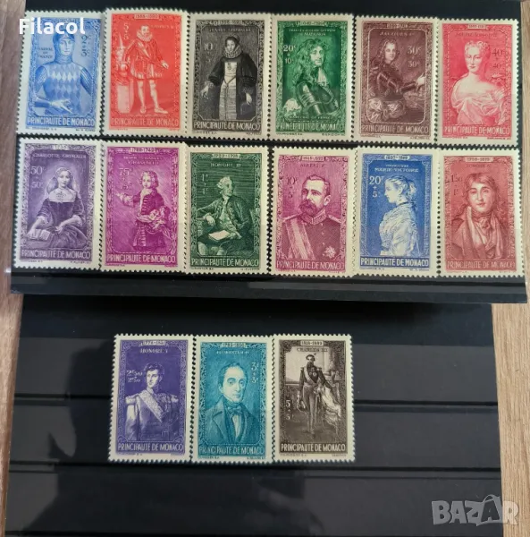 Монако 1942 г. Портрети на владетели пълна серия MNH, снимка 1