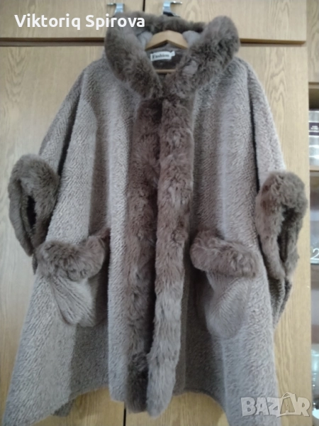 Дамско палто- тип пелерина, снимка 1