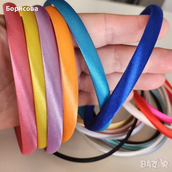 Сатенени диадеми 1см, изкуство, декорация, крафт материали, снимка 1
