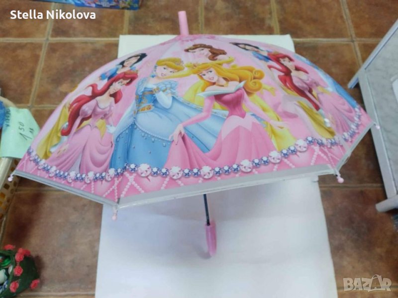 Детски чадър Принцеси,75см диаметър, снимка 1