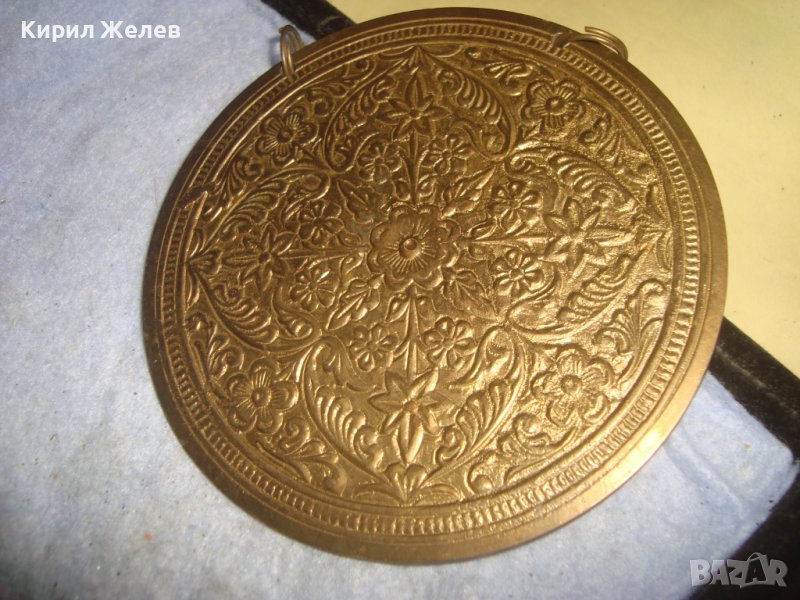 ГОЛЯМА БРОНЗОВА ФЛОРАЛНО ОРНАМЕНТИРАНА ДЕКОРАЦИЯ ПАНО за СТЕНА ИЗКЛЮЧИТЕЛНО КРАСИВО МАЙСТОРСКО 30946, снимка 1