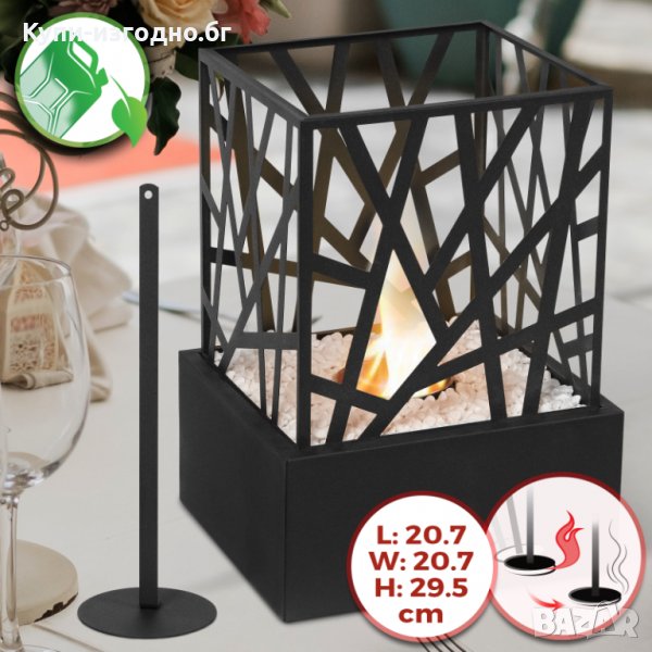 Луксозна декоративна био-камина ACTIVA, камина за маса Calida, снимка 1