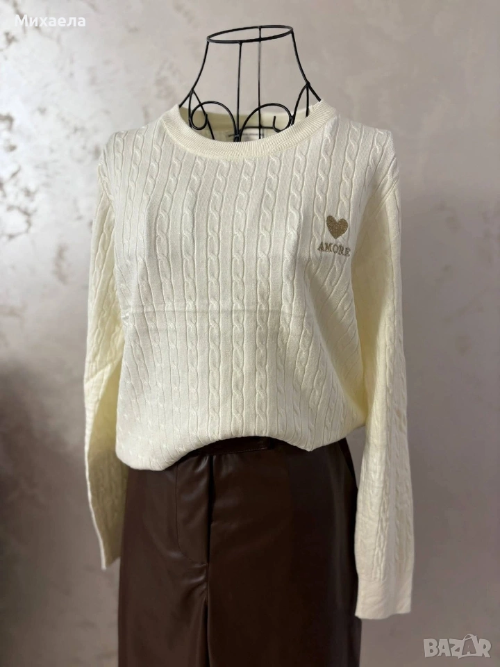 Дамски пуловер - три цвята - 24€, снимка 1