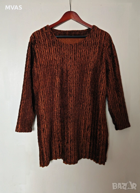 Нова дамска туника XL медено кафява, снимка 1