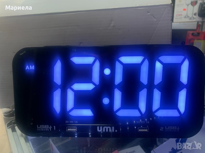 Часовник с Големи Цифри / Електронен Часовник с USB за Зареждане, снимка 1