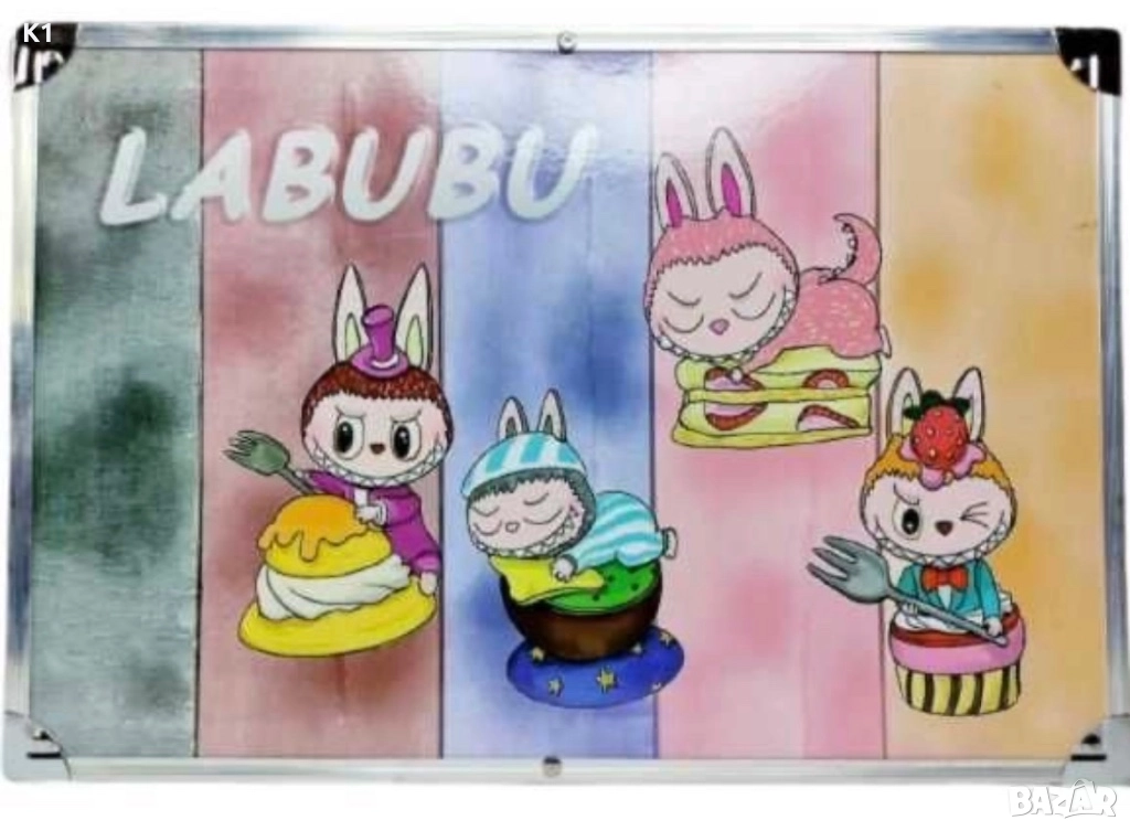 Голямо куфарче Labubu 106 части 34х х 9 х 23см Лабубу, снимка 1