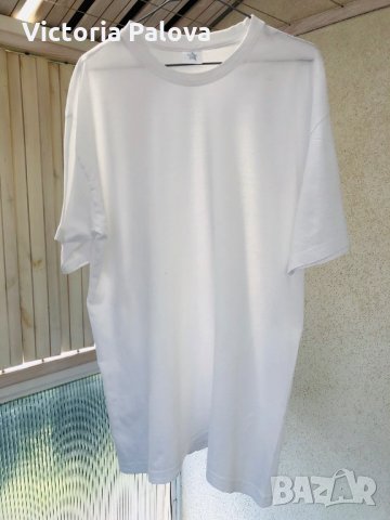 Бяла безшевна тениска,памук, снимка 3 - Тениски - 29439538