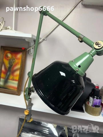 Работна лампа от 50-те години на миналия век от Кърт Фишер за Midgard, снимка 3 - Антикварни и старинни предмети - 52200589