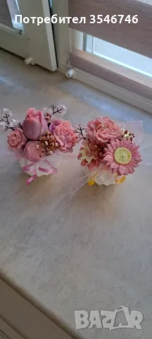 Букет от ароматни соеви свещи , снимка 8 - Декорация за дома - 49422642