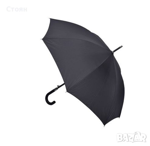 Чадър за дъжд бастун автоматичен черен 86,5 см, снимка 3 - Други - 42877813