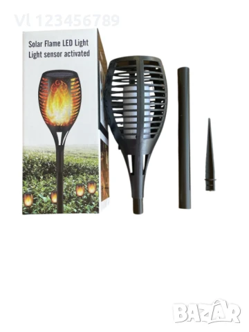 Соларна лампа тип "факла", снимка 2 - Соларни лампи - 50879777