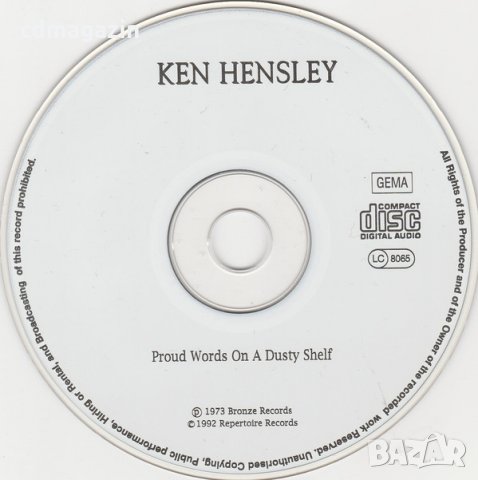 Компакт дискове CD Ken Hensley – Proud Words On A Dusty Shelf, снимка 3 - CD дискове - 35041351