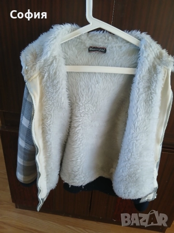 яке с качулка и кожена подплата 