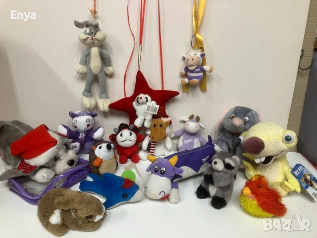 Плюшени играчки на Кока-Кола, Милка, Ледена епоха и др.