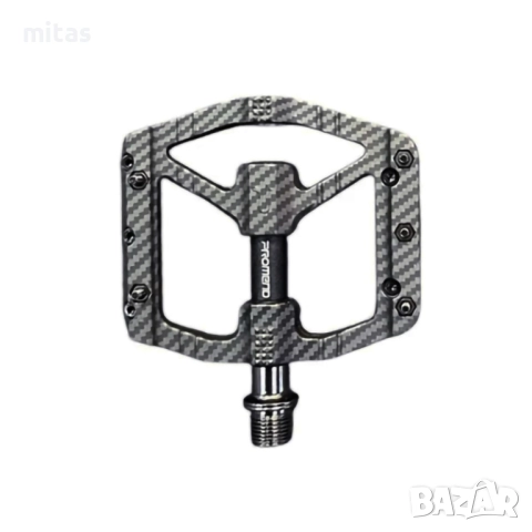 Ултра леки педали за велосипед PROMEND R65, Carbon pattern, 240гр., снимка 6 - Части за велосипеди - 52345771