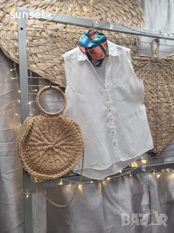 Ленена риза без ръкав- XL/ XXL, снимка 1
