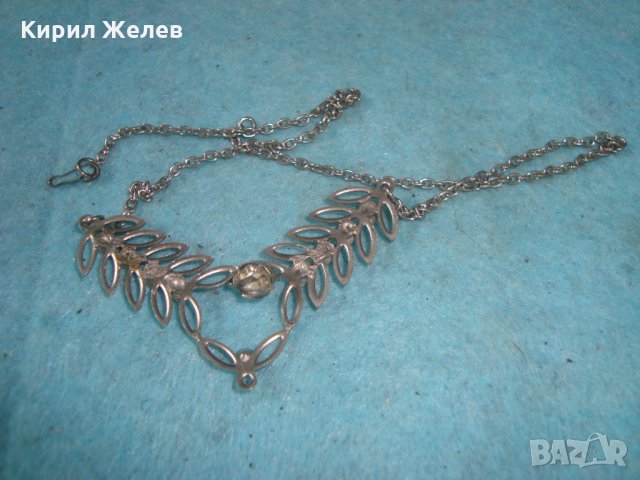 ПОСРЕБРЕН ФИН НЕЖЕН АРТ ФЛОРАЛЕН МЕДАЛЬОН КОЛИЕ с ФАСЕТИРАНИ КРИСТАЛИ 25183, снимка 4 - Колиета, медальони, синджири - 35232199