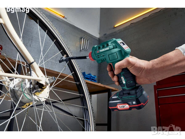 PARKSIDE акумулаторен компресор,PAK 20-Li B2,без зарядно и батерия, снимка 4 - Компресори - 50712702