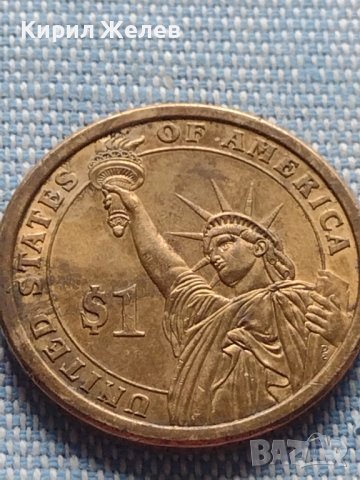 Монета 1 долар САЩ Джон Адамс вторият президент на САЩ 29607, снимка 2 - Нумизматика и бонистика - 42819414