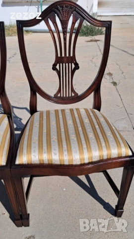 Столове 6 бр.масив махагон №023, снимка 4 - Столове - 51642229