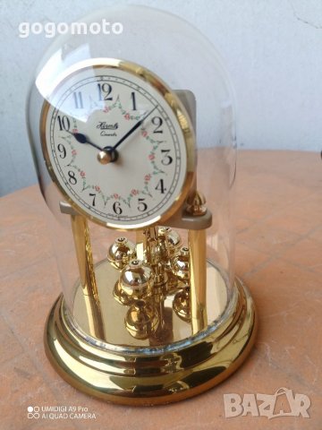 Кварцов Стар кварцов механичен винтидж ретро арт немски часовник, снимка 2 - Антикварни и старинни предмети - 36710164