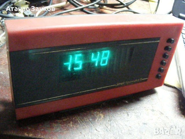 Ретро часовник будилник ЕЛЕКТРОНИКА 6 - СССР , снимка 7 - Антикварни и старинни предмети - 51047689