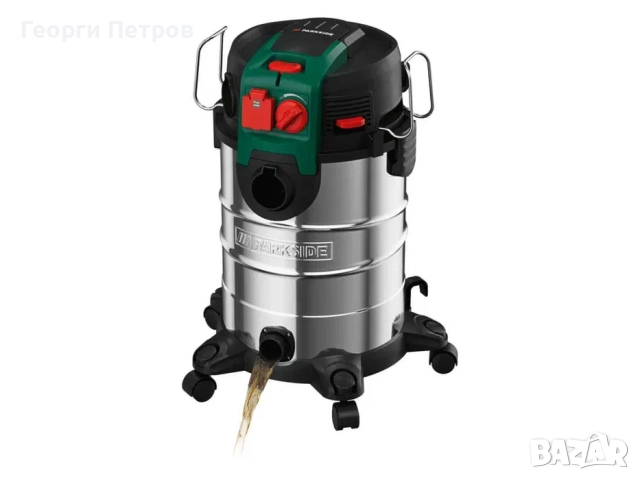 Индустриална Прахосмукачка Parkside 1500w за мокро и сухо почистване, снимка 9 - Прахосмукачки - 52770521