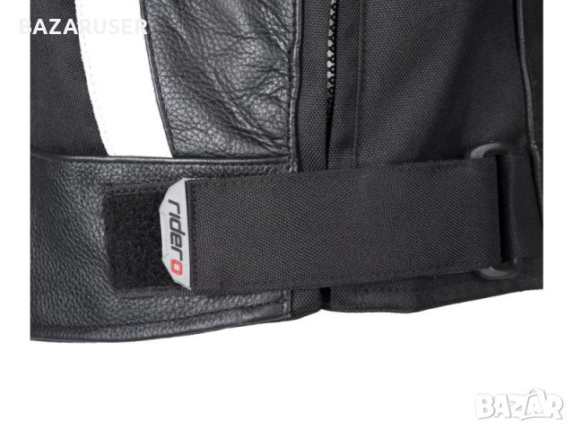 Черно кожено яке RIDERO/размер S,M,L,XL,XXL/Гаранция 12 месеца/, снимка 2 - Аксесоари и консумативи - 30790452