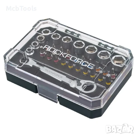 Мини гедоре 31 части 1/4'' RockForce, снимка 4 - Гедорета - 50479290