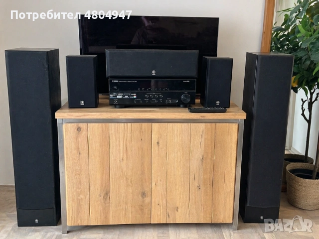 Yamaha Home Cinema система + ресивър + 5 колони (без субуфер)