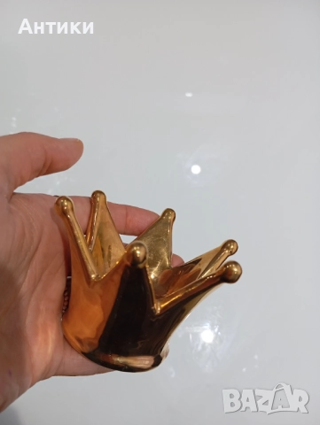 Порцеланова корона стара декорация, снимка 8 - Статуетки - 52493349