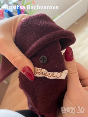 Палто цвят бордо, Radeks, размер М, снимка 12 - Палта, манта - 38896073
