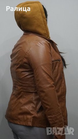 Дамско спортно кожено яке от изкуствена кожа, снимка 6 - Якета - 30757774