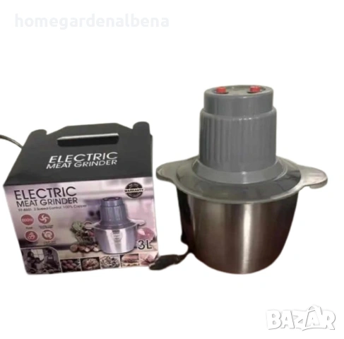 Мощен Електрически Чопър 3L | 800W | Неръждаема Стомана