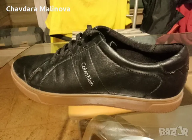 Кожени черни обувки Calvin Klein