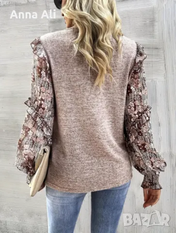 Свежа дамска блуза, размер М, снимка 3 - Блузи с дълъг ръкав и пуловери - 48853046