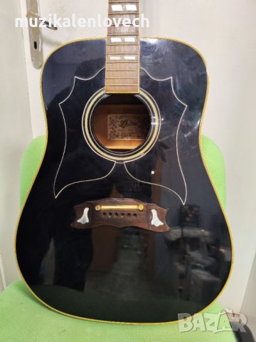 Aria 9400 Custom Acoustic Guitar (Made In Japan) All Solid Woods Маркова Японска акустична китара, снимка 5 - Китари - 39118315