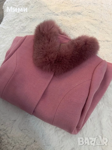 Палто розово синьо