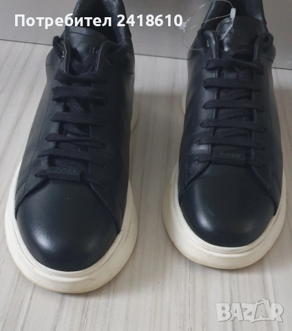 Hugo Boss Leather Mens Size 43/27. 5 - 28см ОРИГИНАЛ! Мъжки спортно - елегантни обувки естествена ко, снимка 7 - Кецове - 53585595