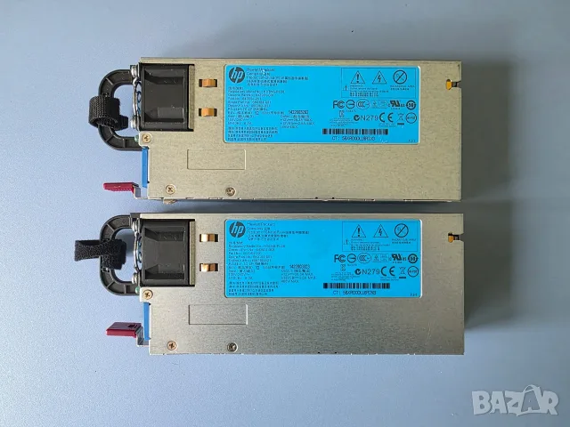 Работещи 2 броя сървърни захранване HSTNS-PL28. Мощност - 460W.