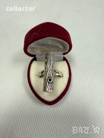 Модерен сребърен пръстен - клон от дърво. №7797, снимка 3 - Пръстени - 52928694