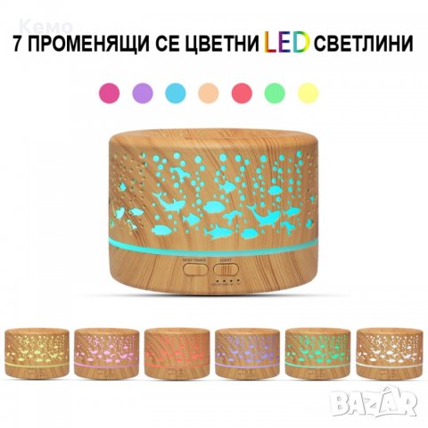 Ароматерапевтичен дифузер 700мл, снимка 7 - Други - 28726785