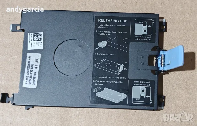 Dell Precision 7530 7540 7730 7740 M.2 NVEM to SATA 2.5 HDD HARD DRIVE BOARD CADDY кади държач диска, снимка 2 - Кабели и адаптери - 56167104