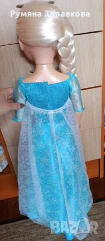 Голяма кукла Елза 80см височина, снимка 4 - Кукли - 54087120