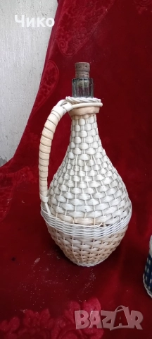 2бр стари стъклени дамаджанки, снимка 3 - Антикварни и старинни предмети - 52448707