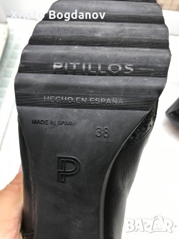 Дамски летни обувки със ток ,,PITILLOS” номер 38, снимка 7 - Дамски обувки на ток - 29812801