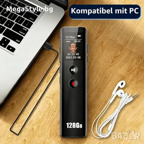 128GB цифров гласов рекордер с възпроизвеждане,MP3 плейър, снимка 6 - Други - 55749552